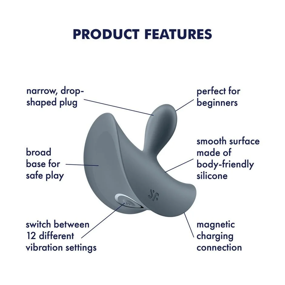 Анальна вібропробка Satisfyer Booty Absolute Beginners 2, для початківців, ввідна частина 3,5 см - Зображення 5