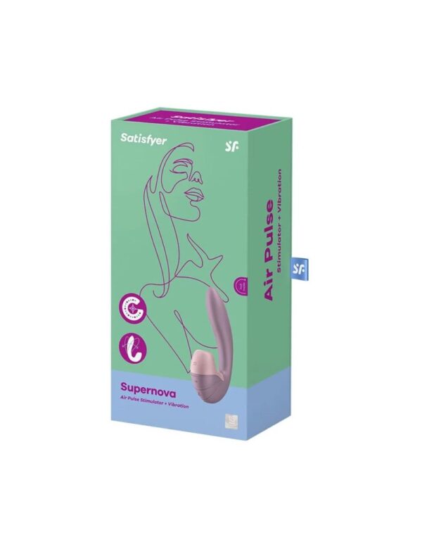 Вакуумний вібратор Satisfyer Supernova Old Rose, 2 положення стовбура - Зображення 3