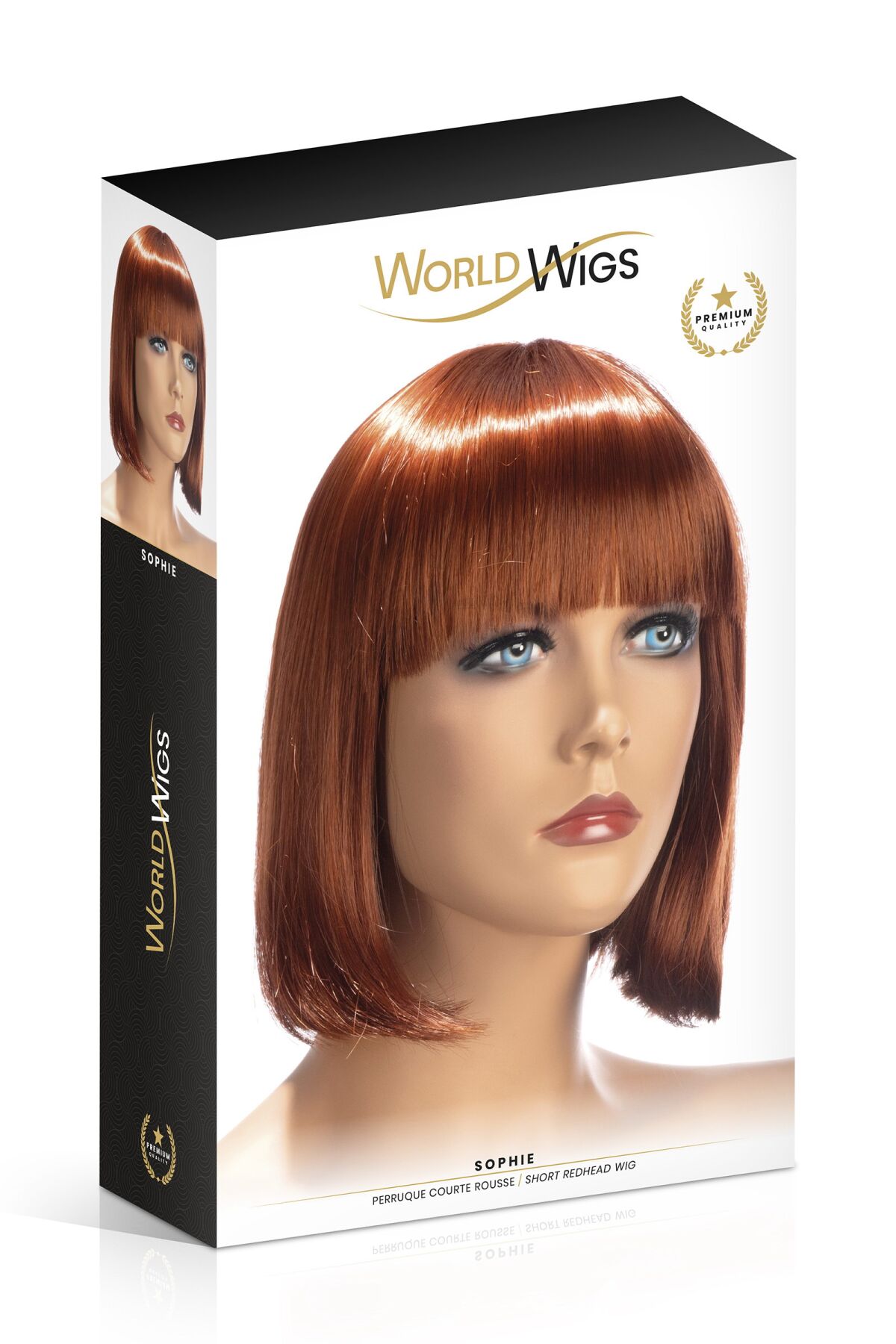 Перука World Wigs SOPHIE SHORT REDHEAD - стильна коротка зачіска