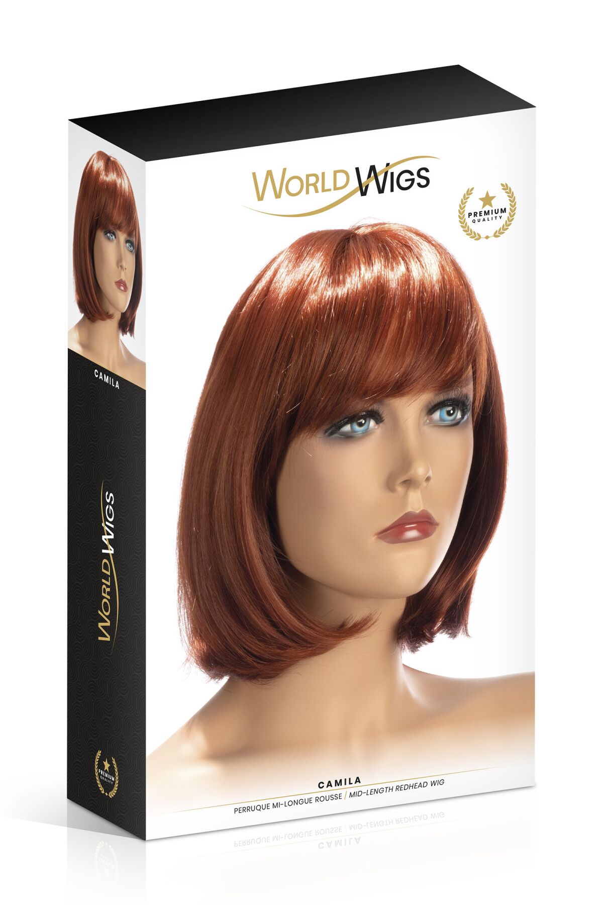Перука World Wigs CAMILA MID-LENGTH REDHEAD - стильна рудоволоса зачіска