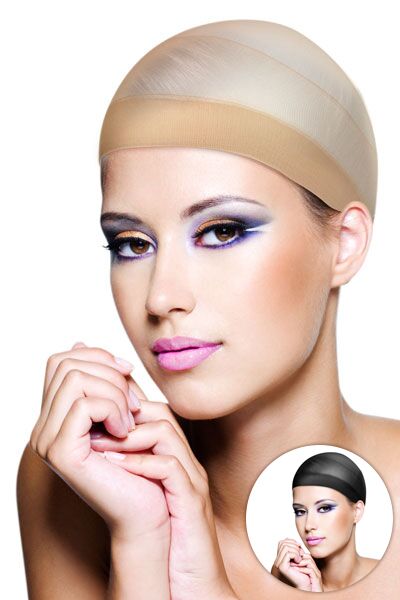 Комплект сіток під перуку World Wigs: 2 шт., чорний та тілесний