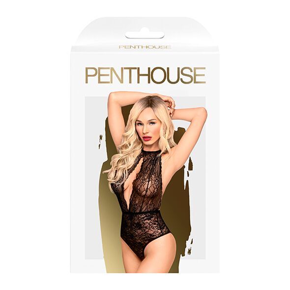 Боді Penthouse з глибоким декольте та високими трусиками S/M