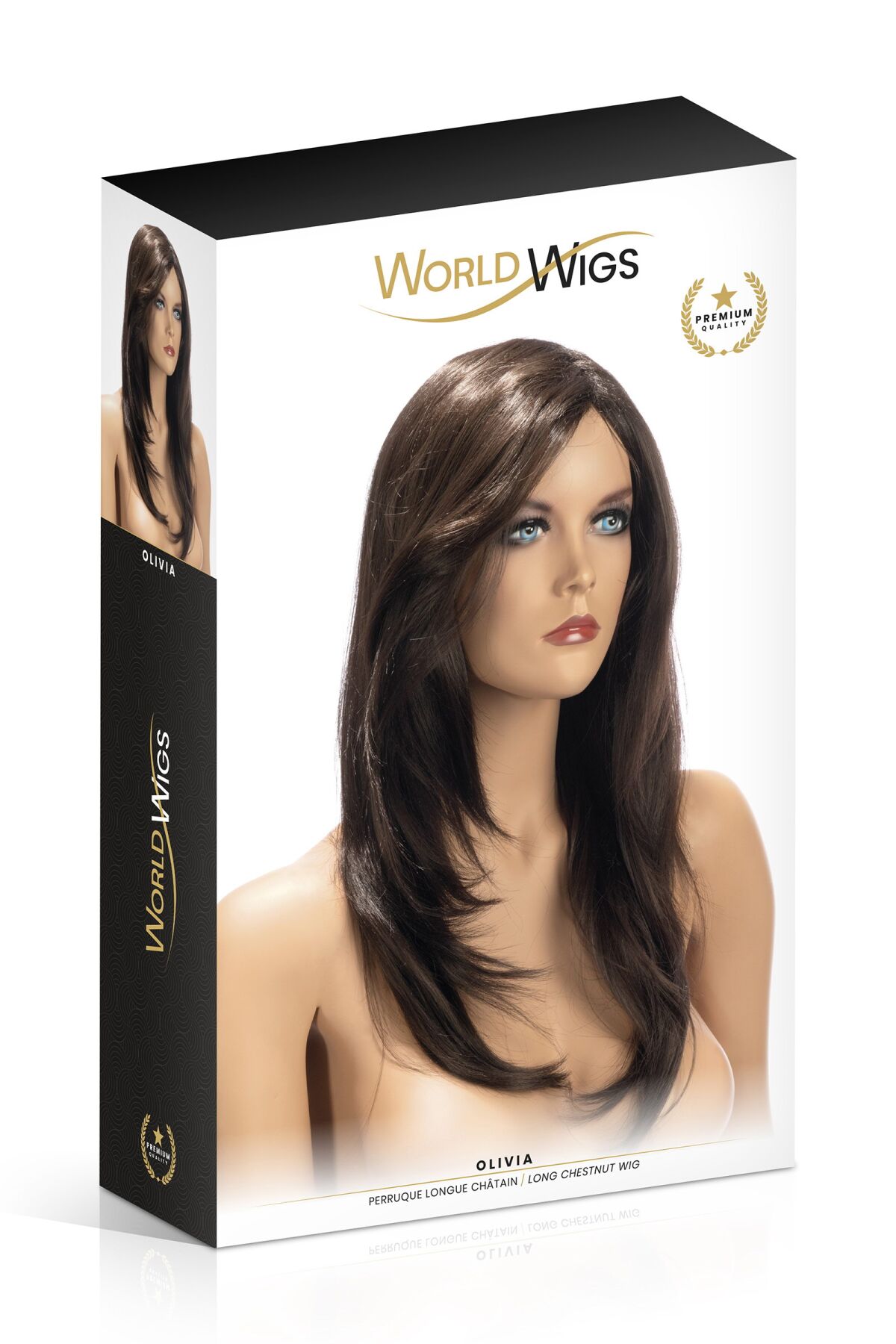 Перука World Wigs OLIVIA LONG CHESTNUT - каштанова, довга