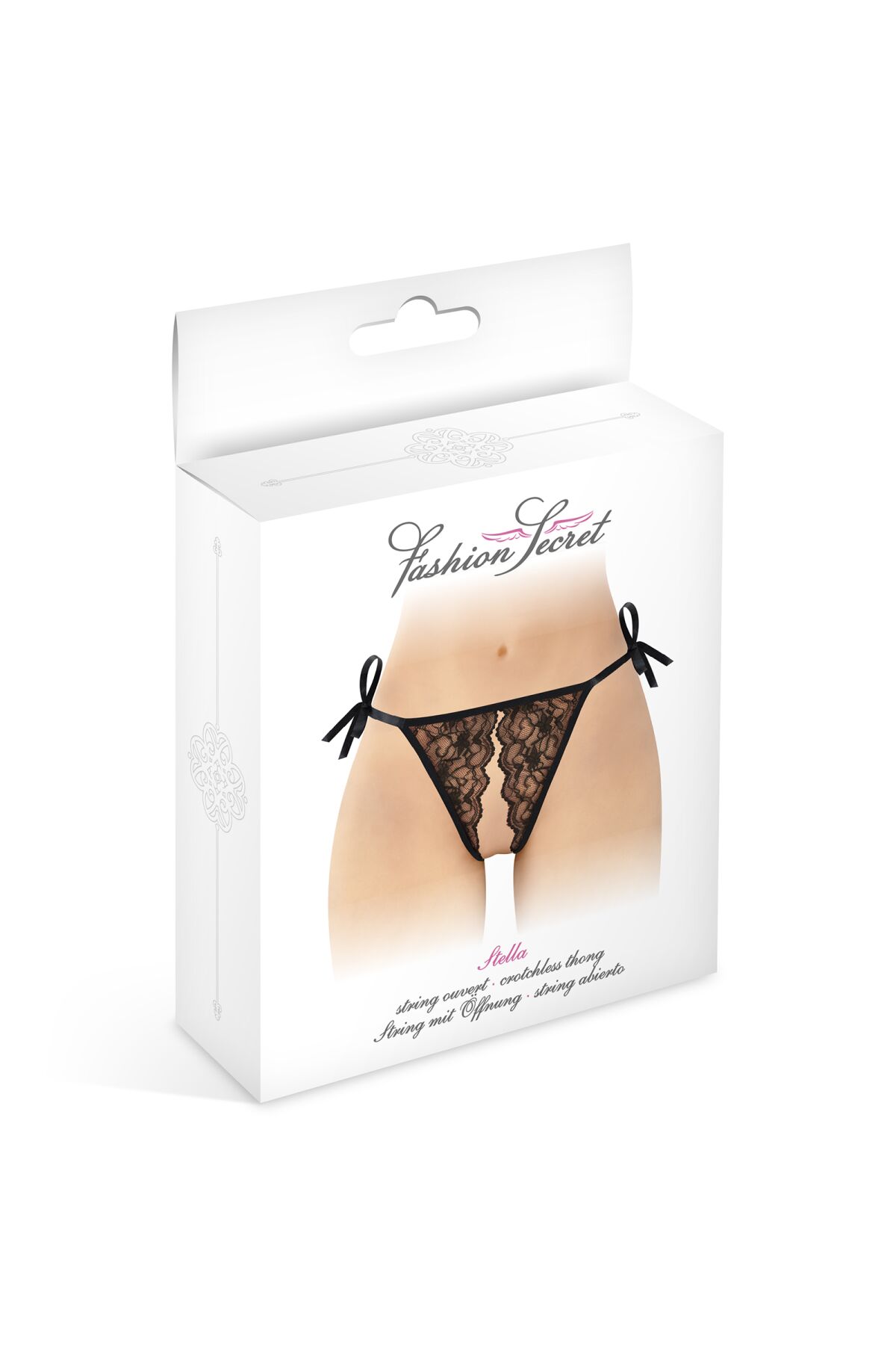 Трусики з доступом Fashion Secret STELLA Black, регульовані