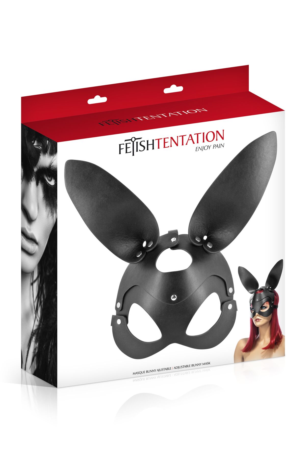 Маска зайчика Fetish Tentation з регулюванням розміру