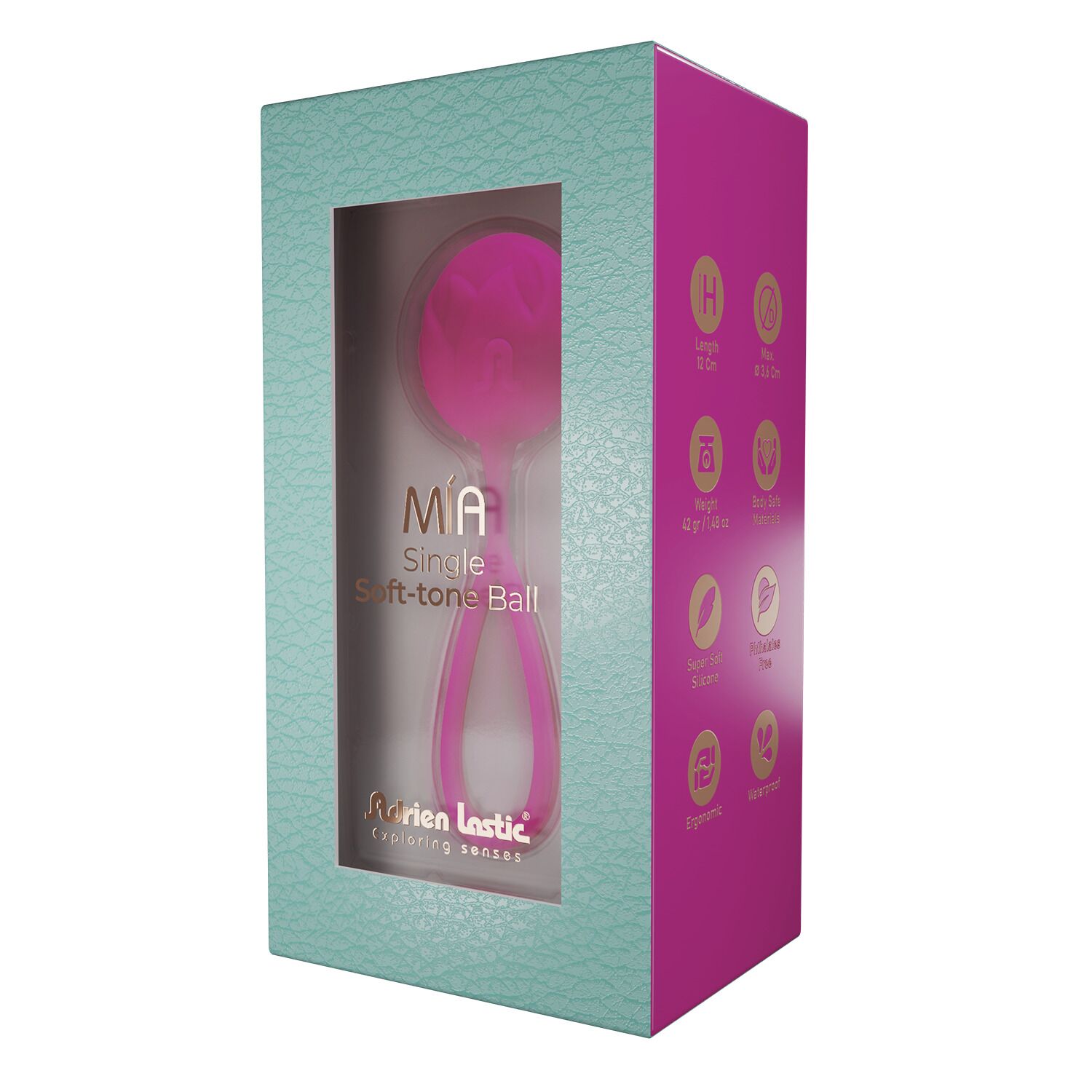 Вагінальні кульки Adrien Lastic Geisha Lastic Balls Mía Magenta, 4 см