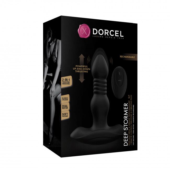Анальна пробка Dorcel DEEP STORMER з вібрацією та пульсацією