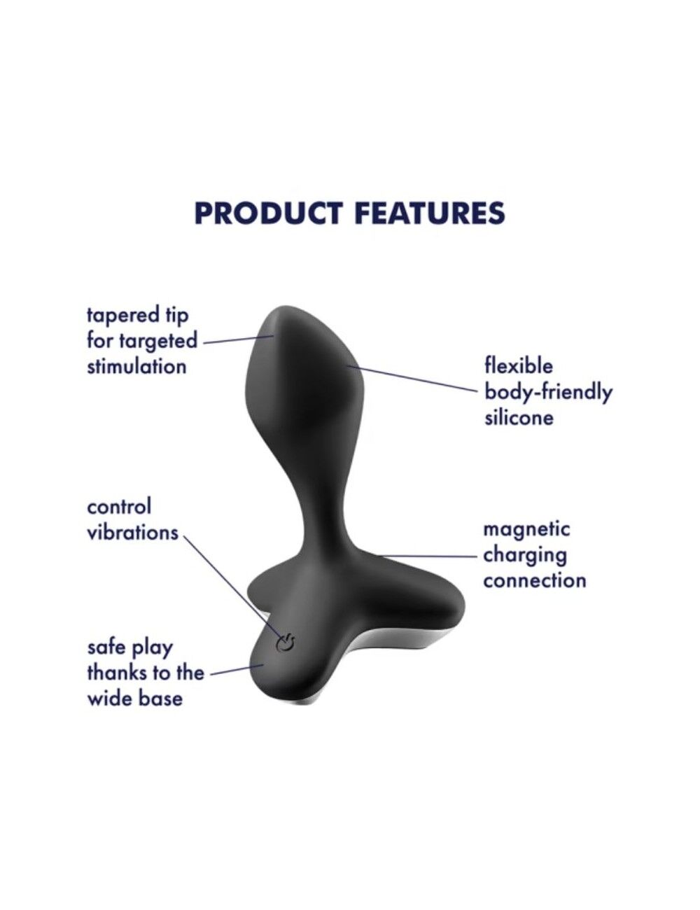 Вібраційна анальна пробка Satisfyer Game Changer Black, водонепроникна