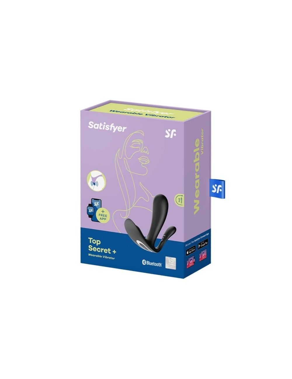 Satisfyer Top Secret+ Чорний Подвійний Смарт-Вібратор