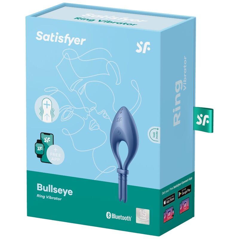 Регульоване смарт-віброкільце Satisfyer Bullseye Blue
