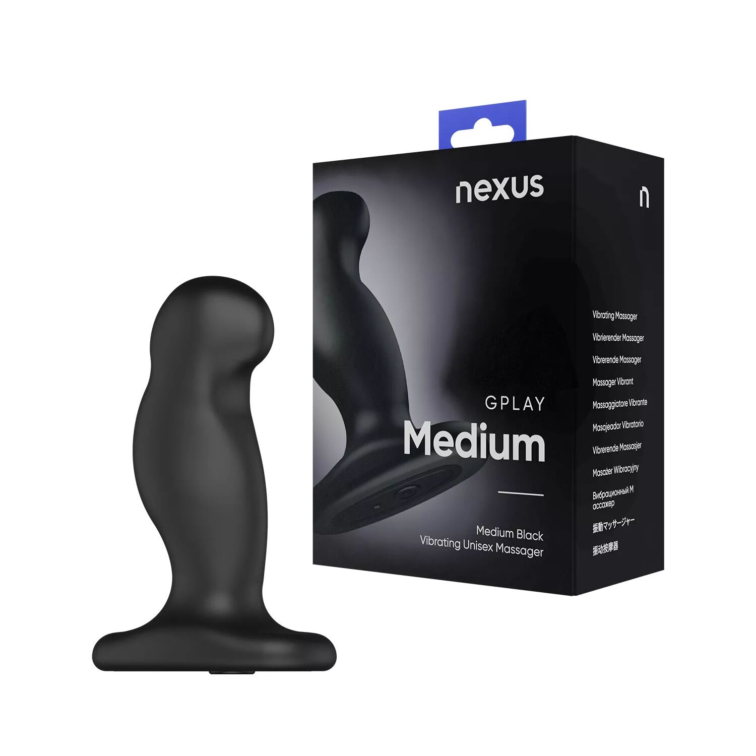 Вібромасажер простати Nexus G-Play Plus M, чорний, перезаряджуваний
