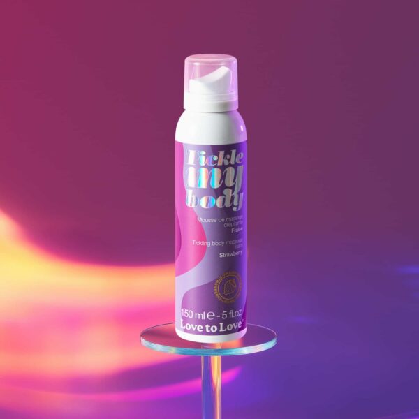 Масажна піна Love To Love TICKLE MY BODY Strawberry (150 мл) зволожувальна - Зображення 2