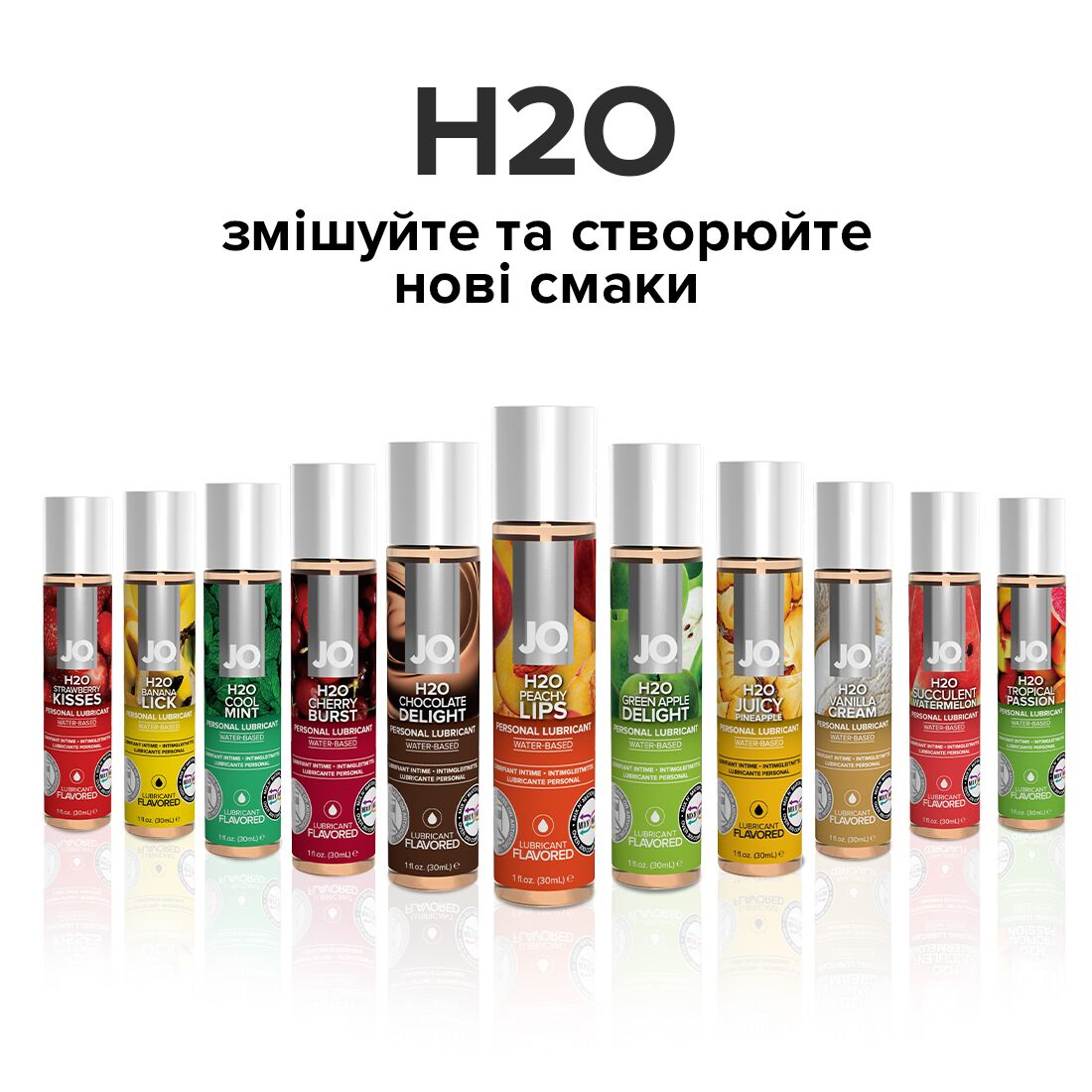 Лубрикант на водній основі JO H2O Peachy Lips, 120 мл