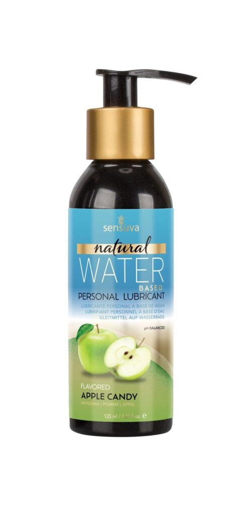 Змазка на водній основі Sensuva Natural Water-Based Apple Candy (125мл) без гліцерину та парабенів