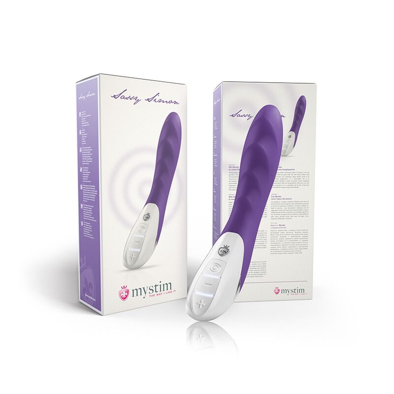 Медичний силіконовий вібратор Mystim Sassy Simon Purple