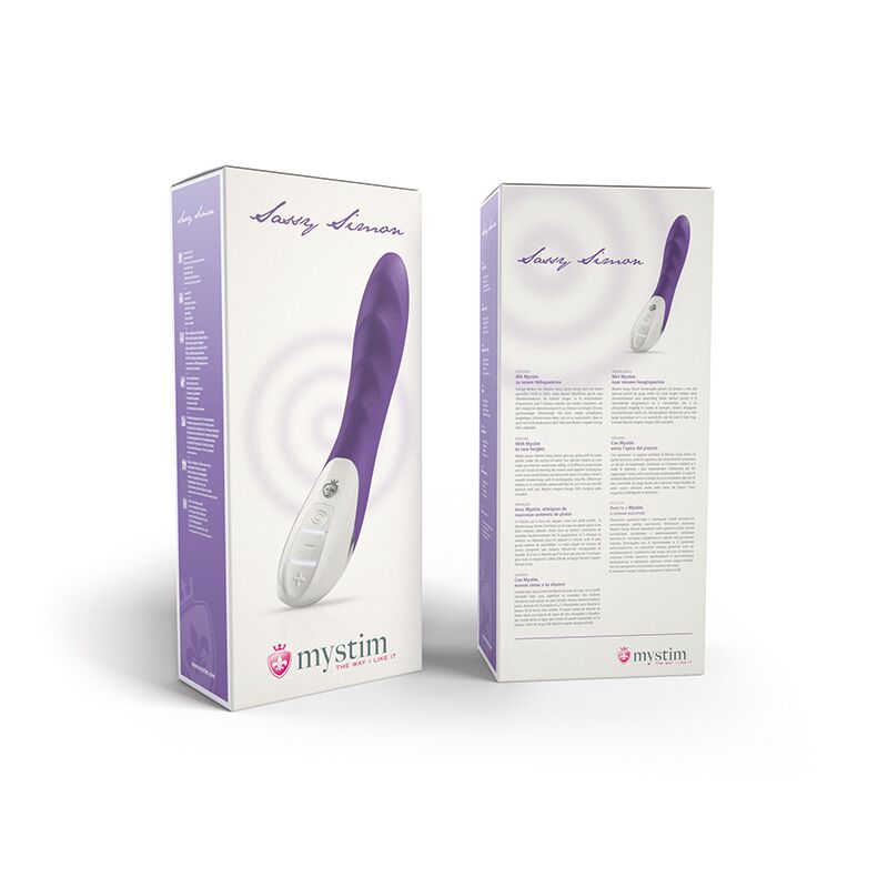 Медичний силіконовий вібратор Mystim Sassy Simon Purple