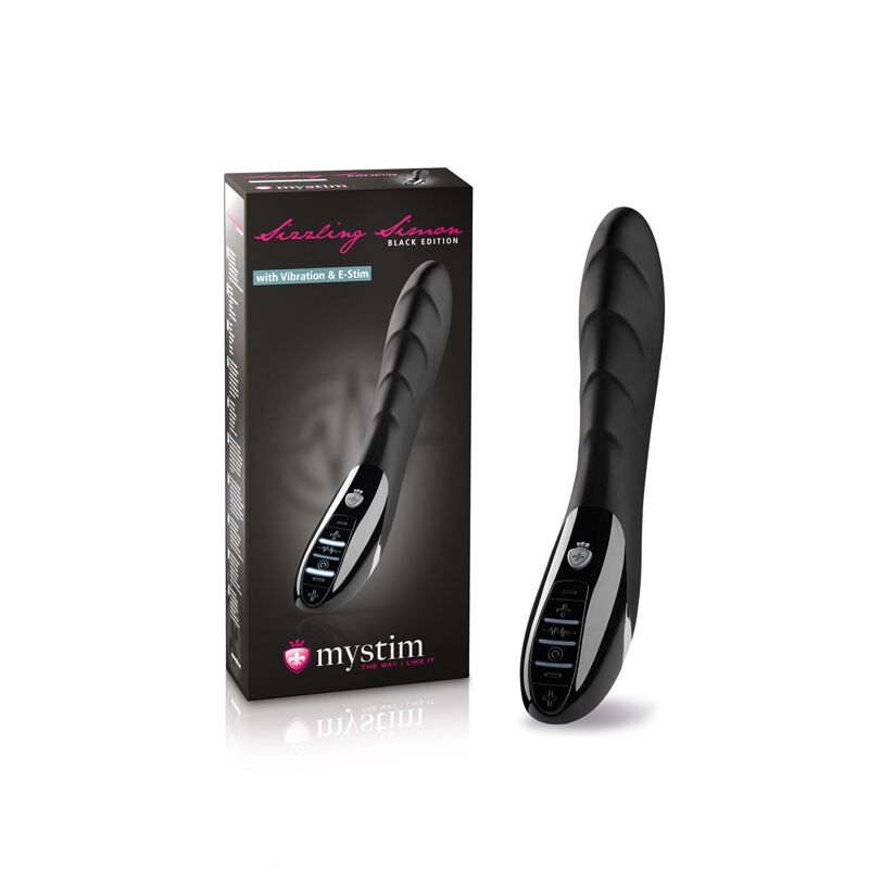Вібратор з електростимуляцією Mystim Sizzling Simon eStim, чорний
