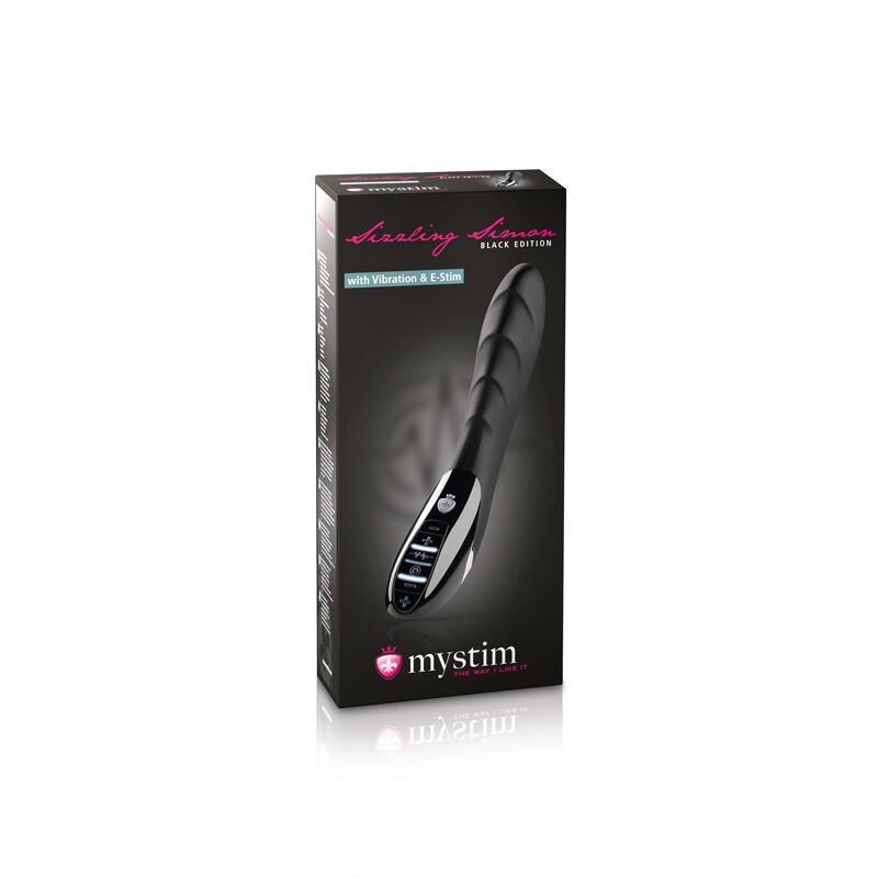 Вібратор з електростимуляцією Mystim Sizzling Simon eStim, чорний