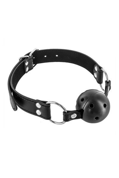 Повітропроникний кляп Fetish Tentation з жорсткою кулькою