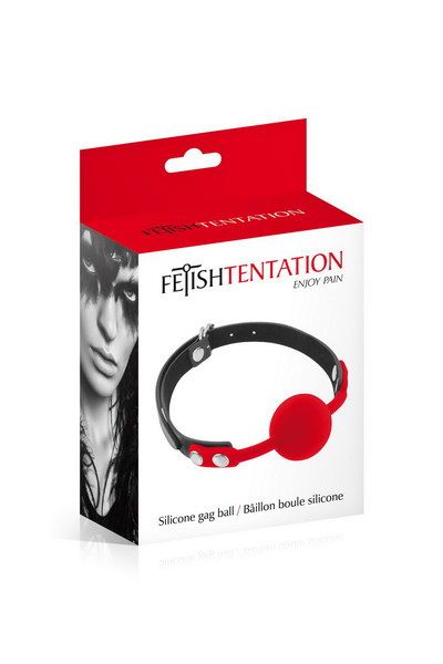 Класичний силіконовий кляп Fetish Tentation з регульованим ременем