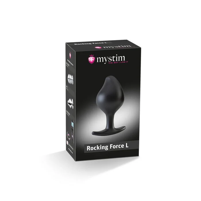 Силіконова анальна пробка Mystim Rocking Force L, діаметр 4,7 см