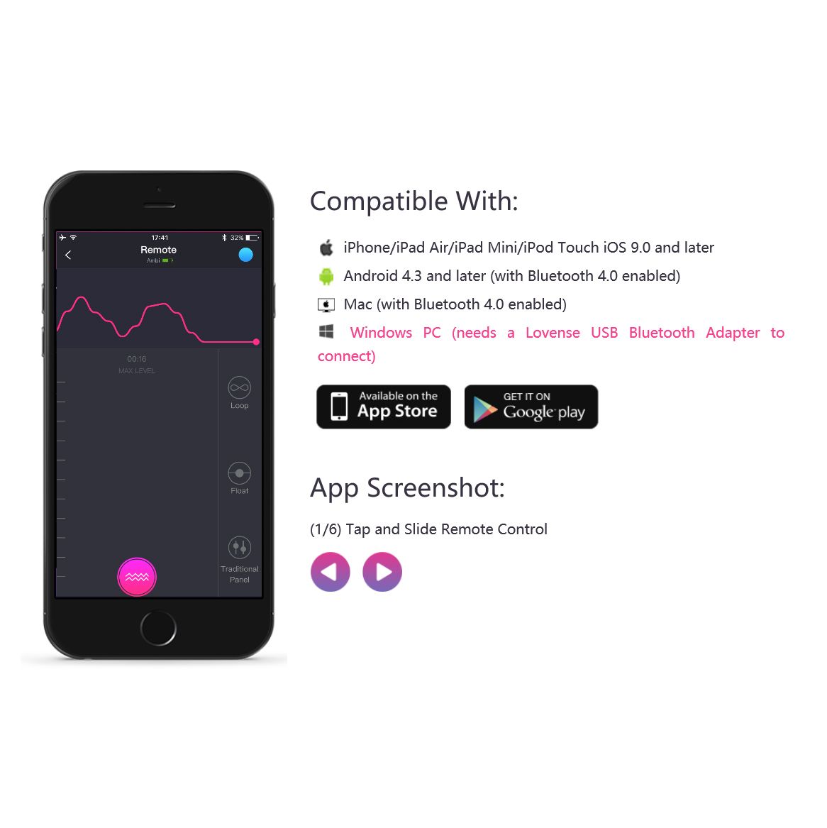 Смарт-віброяйце Lovense Lush 2 з Bluetooth керуванням