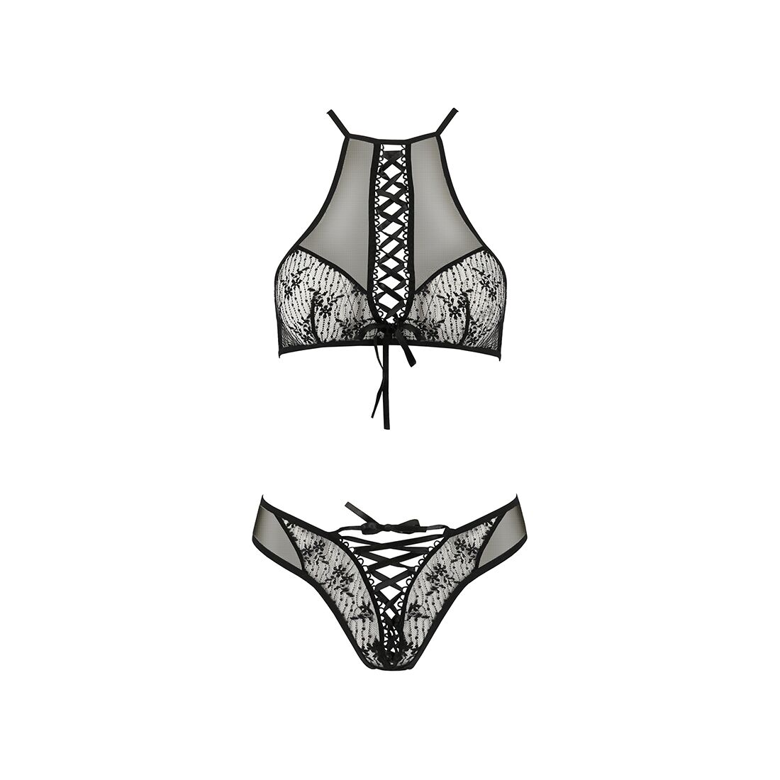 Елегантний інтимний комплект Passion AZALIA SET L/XL, чорний