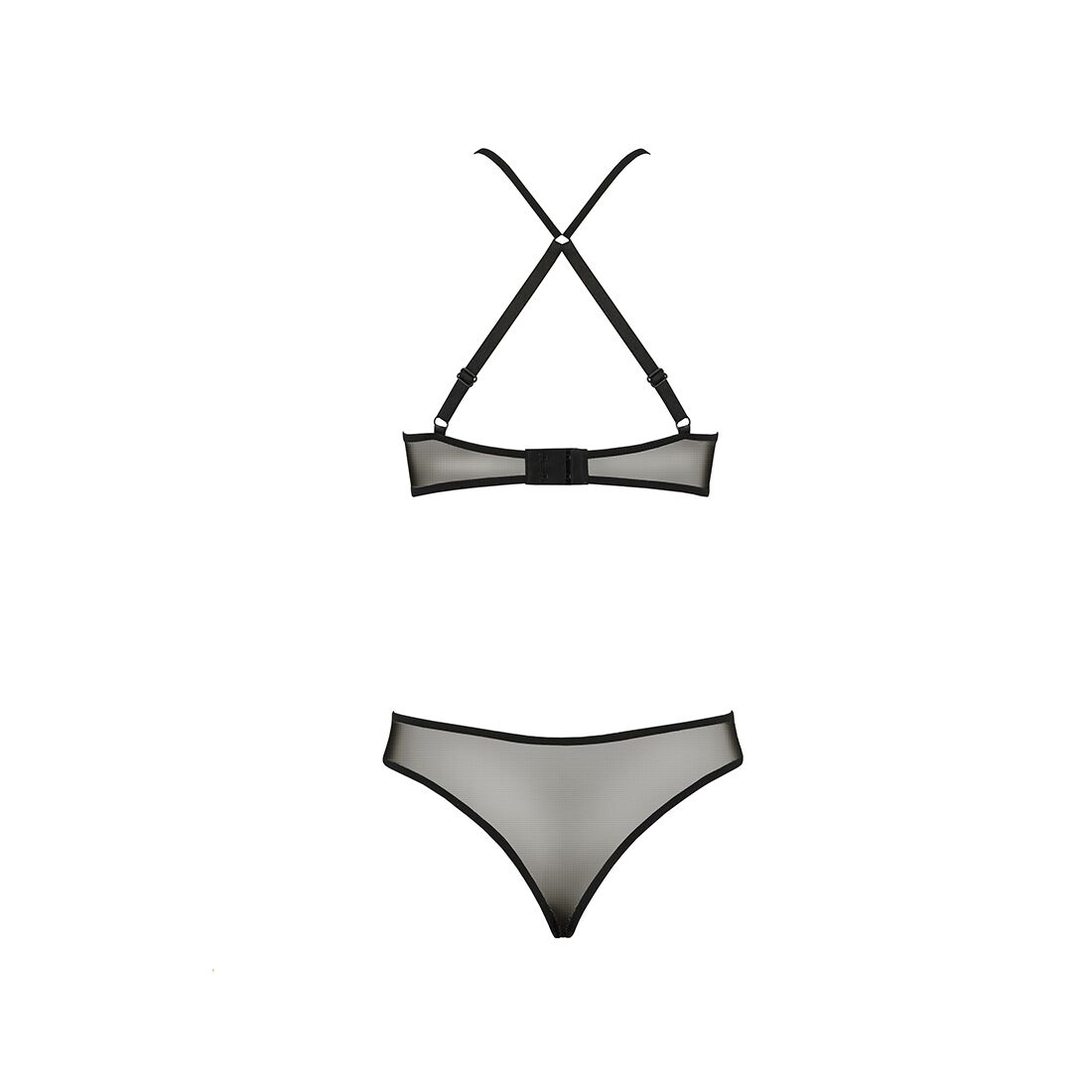 Елегантний еротичний комплект Passion AZALIA SET XXL/XXXL, чорний