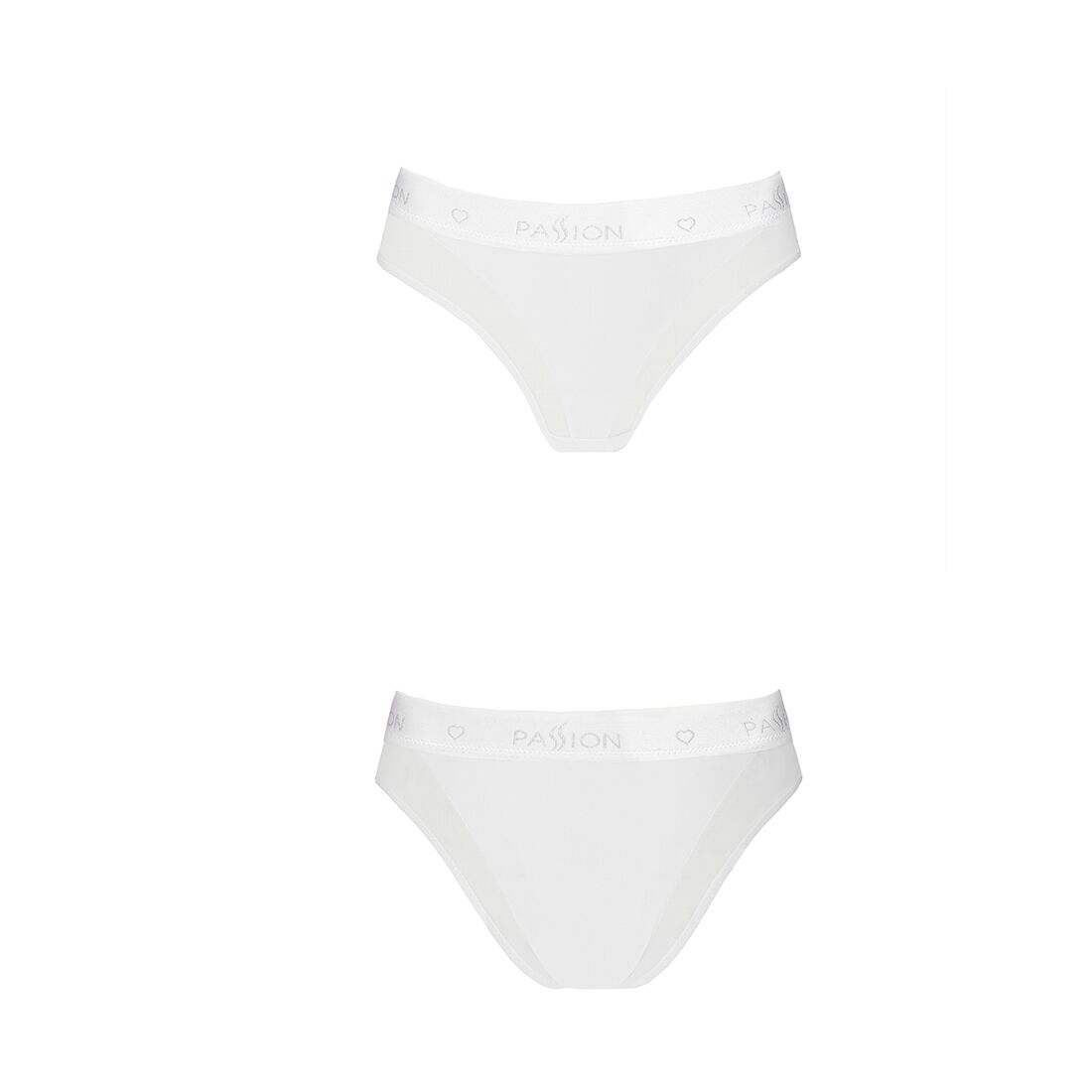 Трусики з прозорою вставкою Passion PS002 PANTIES, M, білий