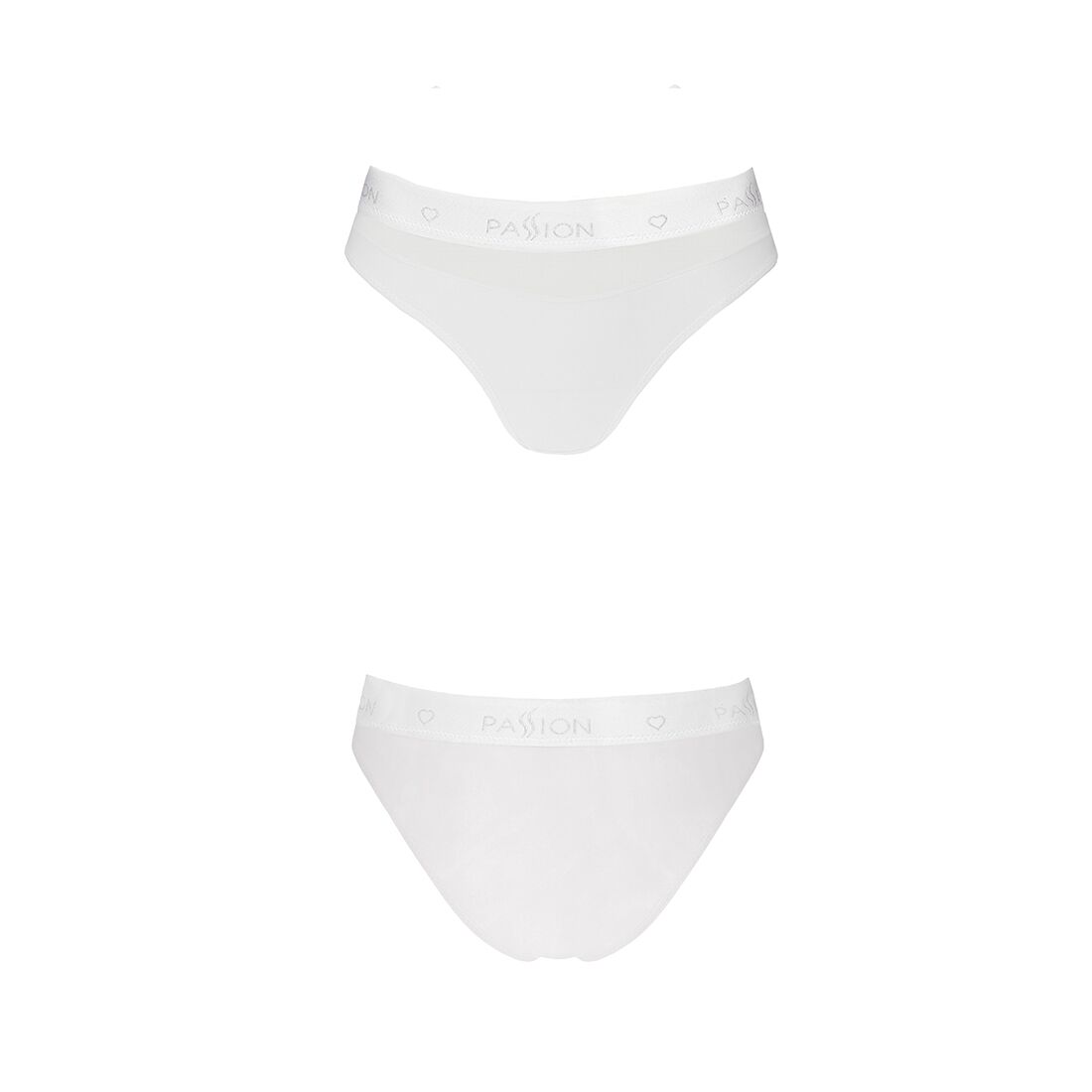 Трусики з прозорою вставкою Passion PS006 PANTIES L, білий