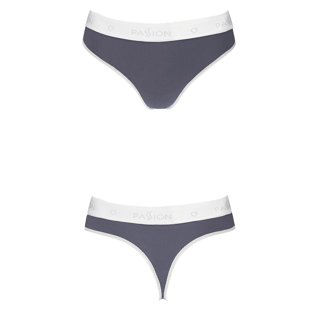 Спортивні трусики-стрінги Passion PS007 PANTIES темно-сірі, L