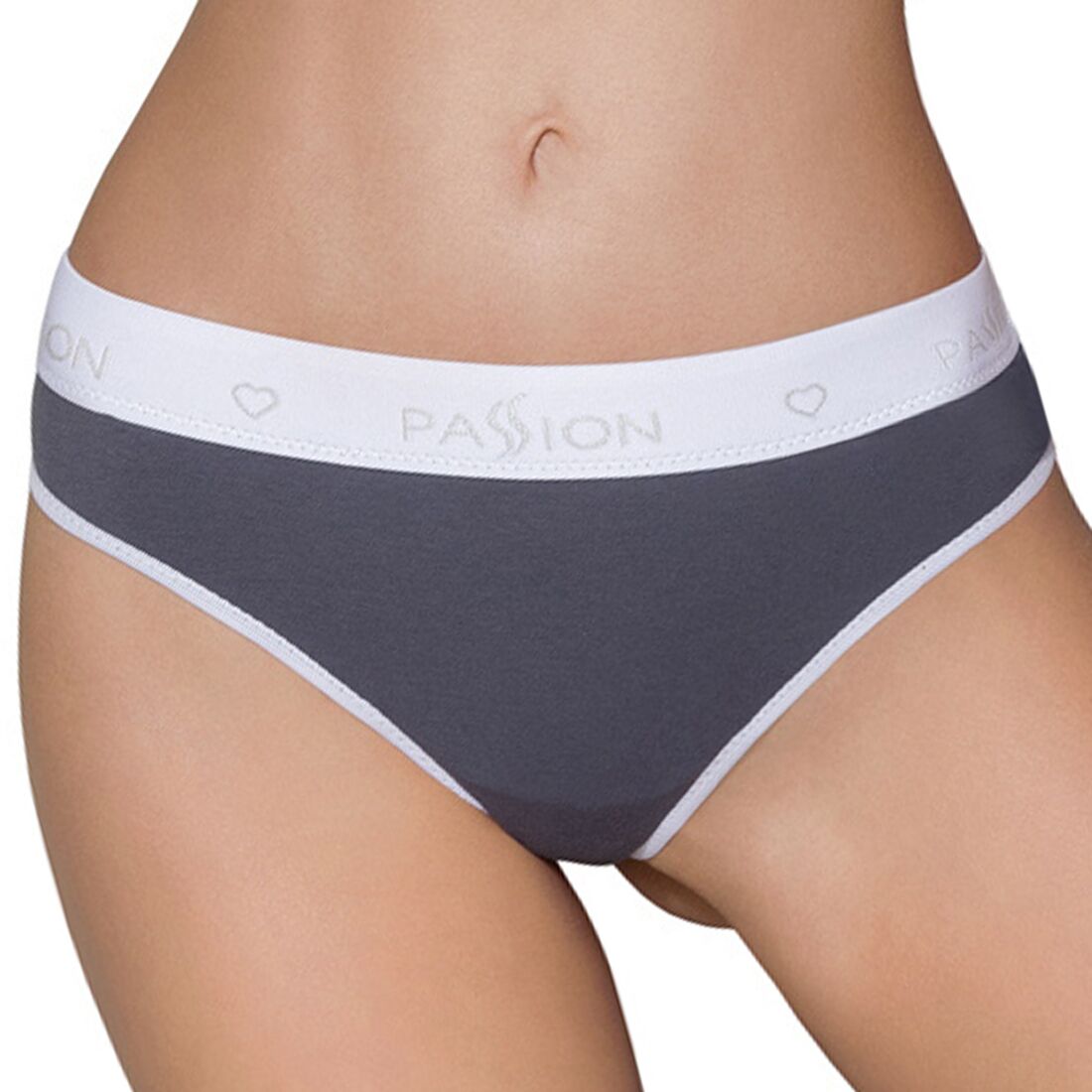 Спортивні трусики-стрінги Passion PS007 PANTIES темно-сірі, L