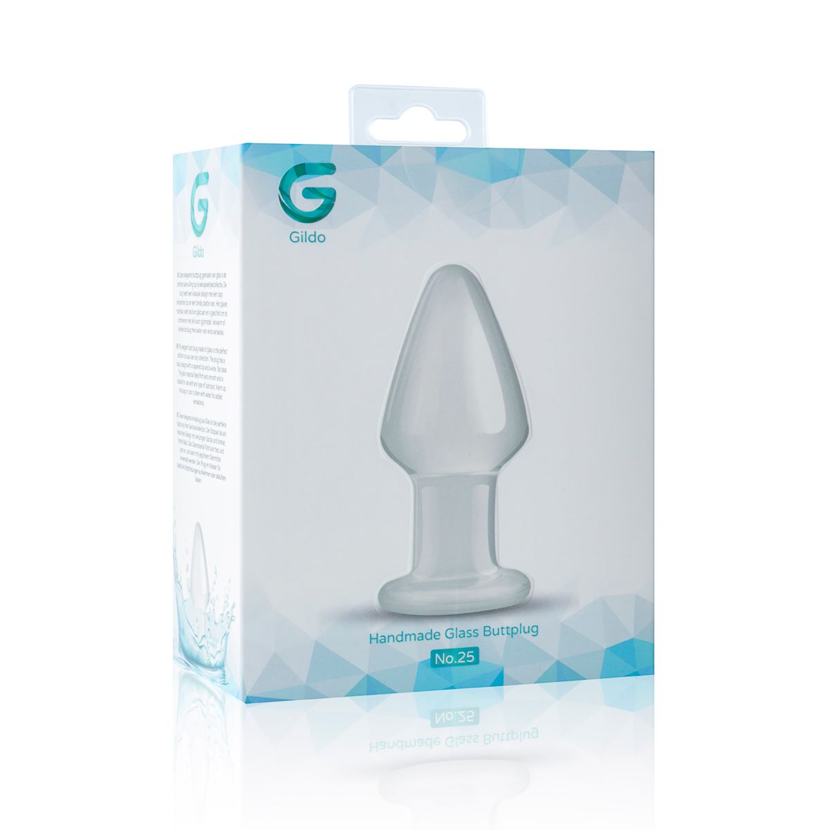 Скляна анальна пробка Gildo Glass Buttplug No. 25 - елегантний і безпечний дизайн