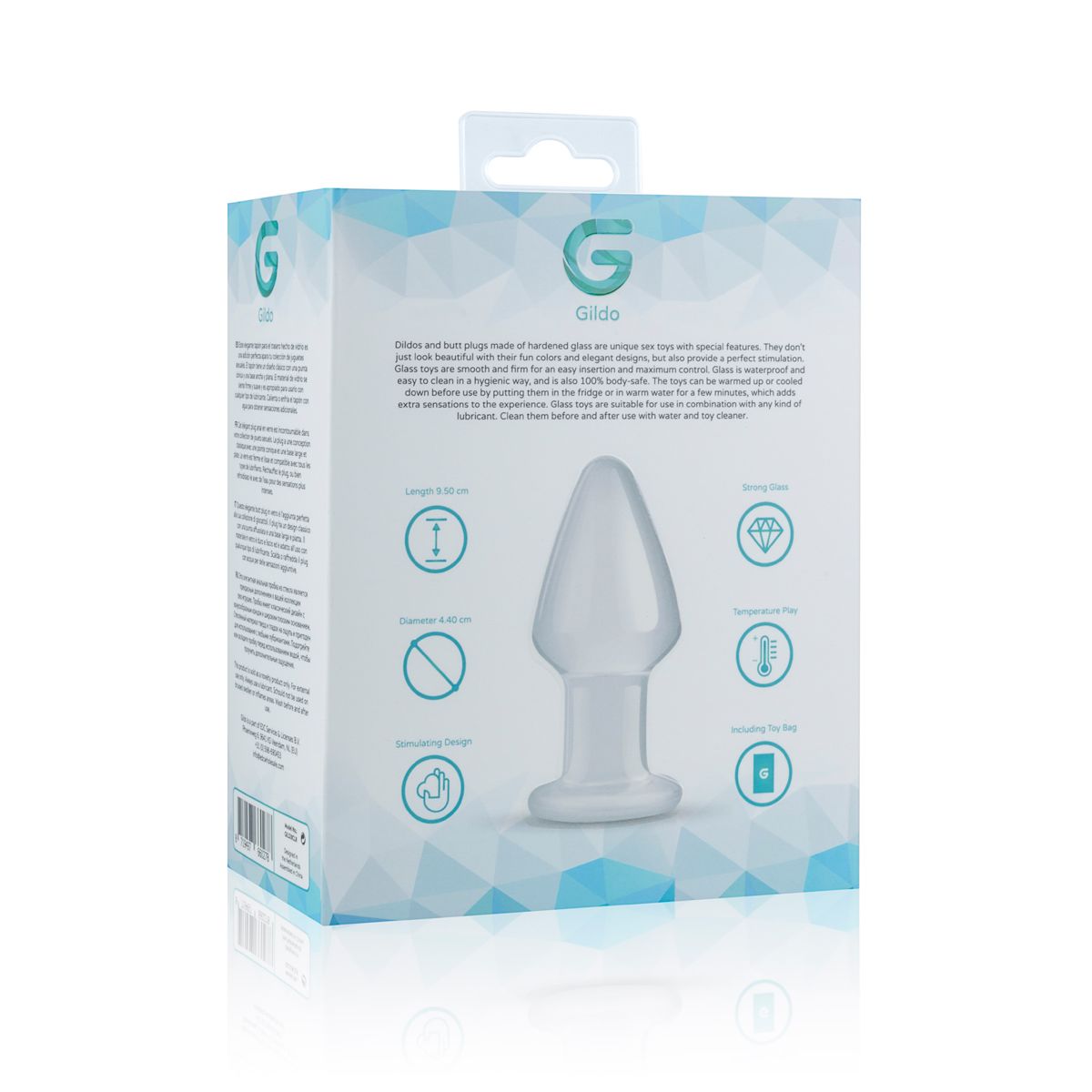 Скляна анальна пробка Gildo Glass Buttplug No. 25 - елегантний і безпечний дизайн