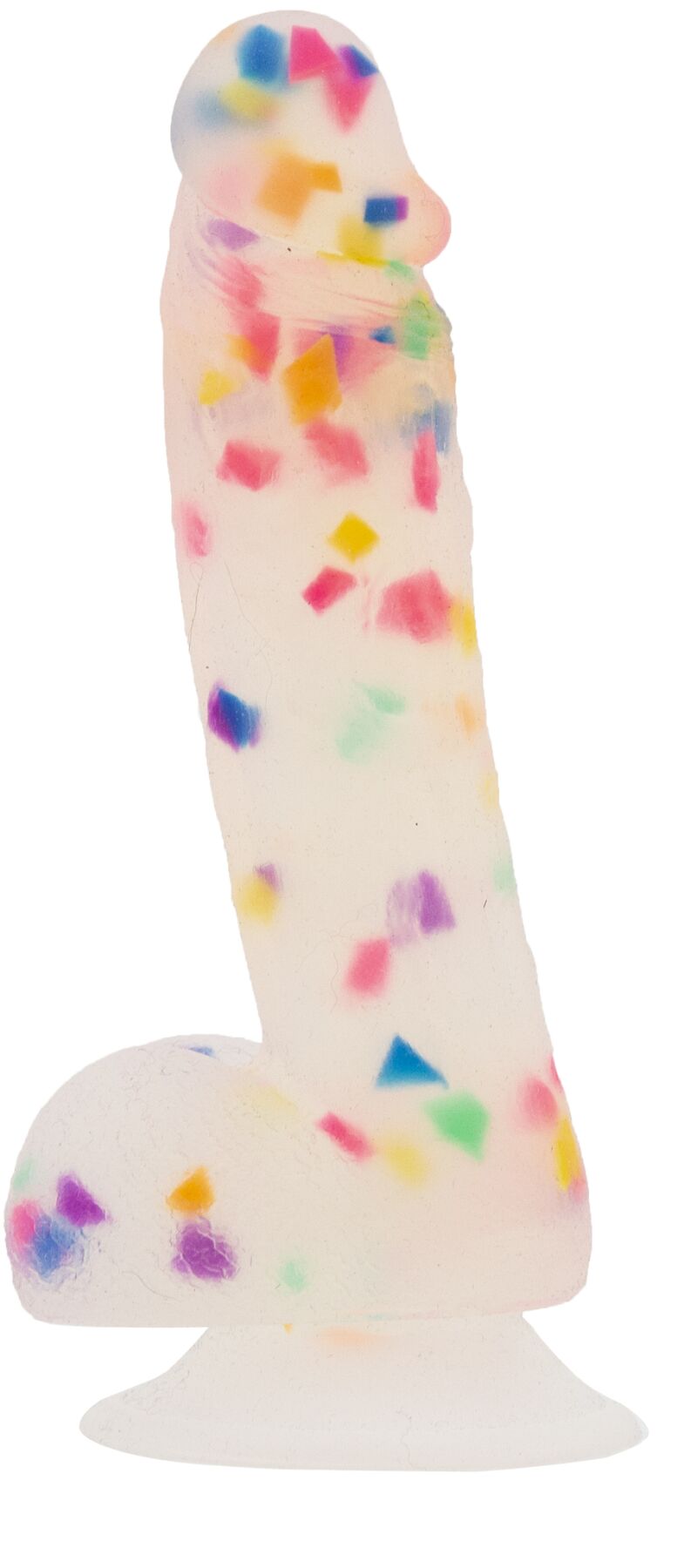 Фалоімітатор ADDICTION PARTY MARTY 7.5″, Frost & Confetti