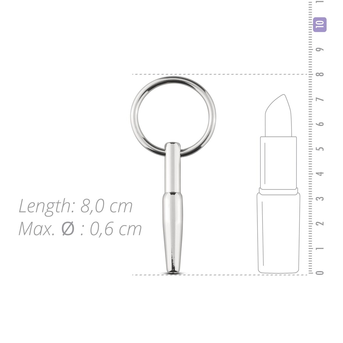 Інтимний стимулятор Sinner Gear Unbendable – Hollow Plug, 4см