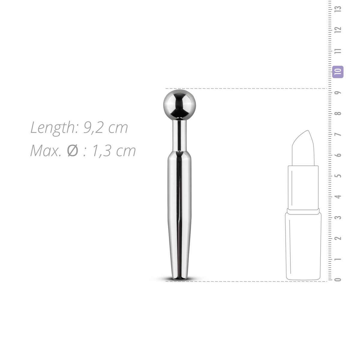 Уретральний стимулятор Sinner Gear Unbendable, 7.5см, діам.12мм