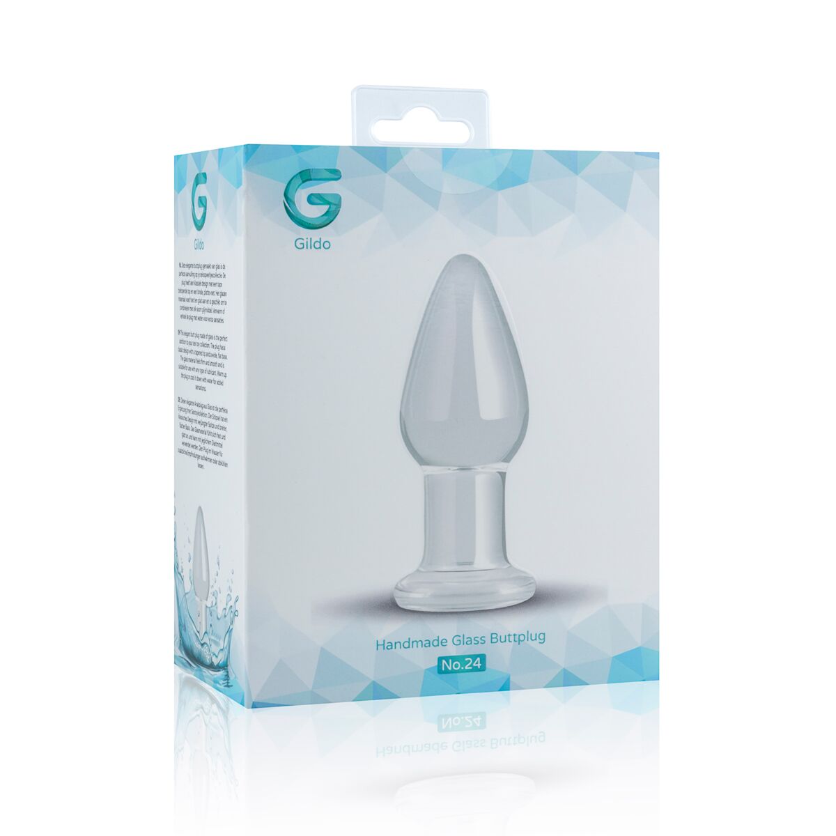 Скляна анальна пробка Gildo Glass Buttplug No. 24 – прозоре задоволення