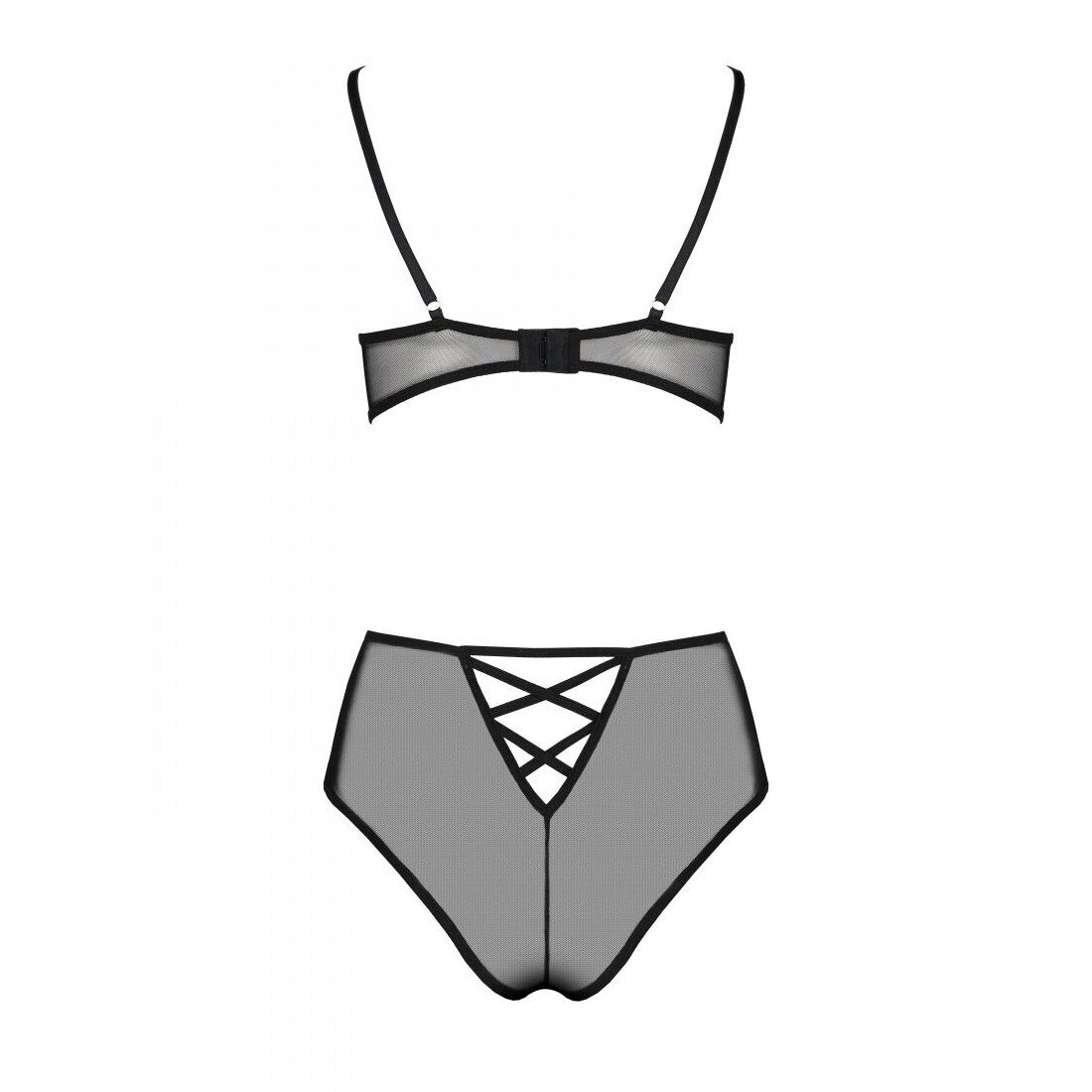 Елегантний комплект білизни Passion LOVELIA BIKINI XXL/XXXL, чорний