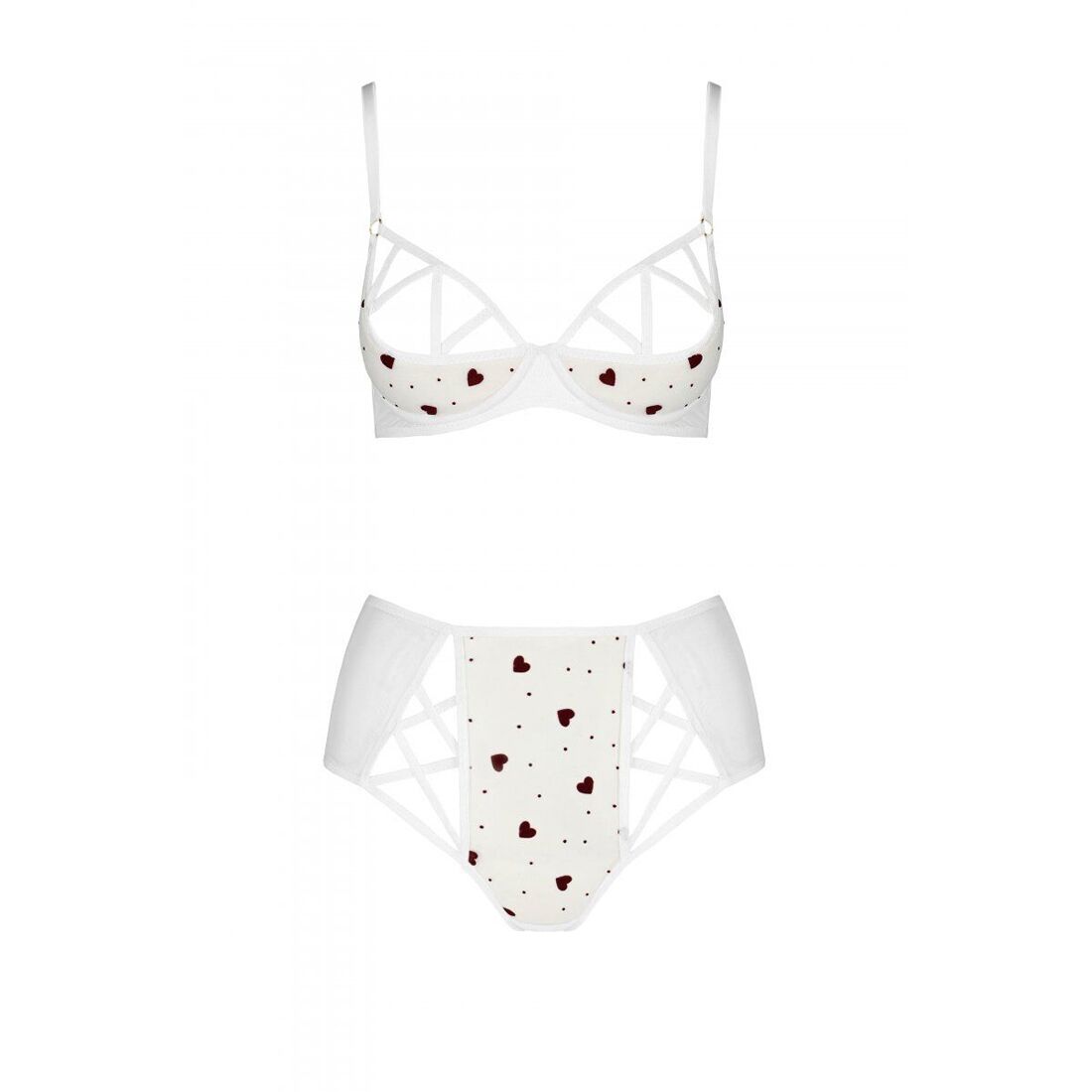 Елегантний еротичний комплект Passion LOVELIA BIKINI XXL/XXXL, білий