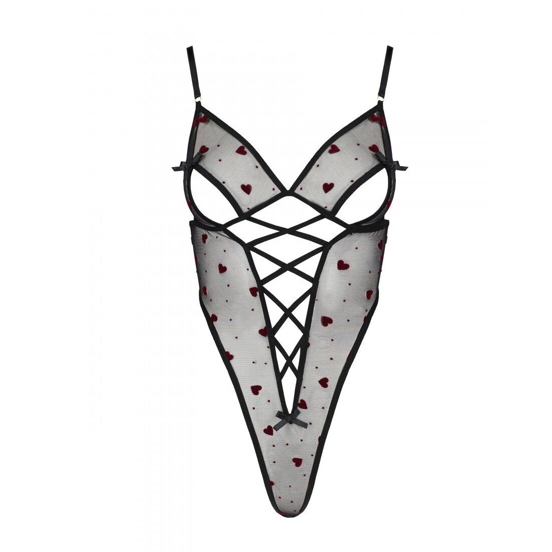 Елегантний еротичний боді Passion LOVELIA BODY XXL/XXXL, чорний