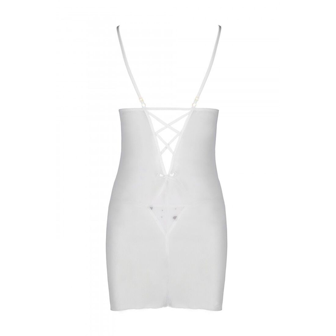 Інтимний комплект: Сорочка з вирізами + стрінги Passion LOVELIA CHEMISE S/M