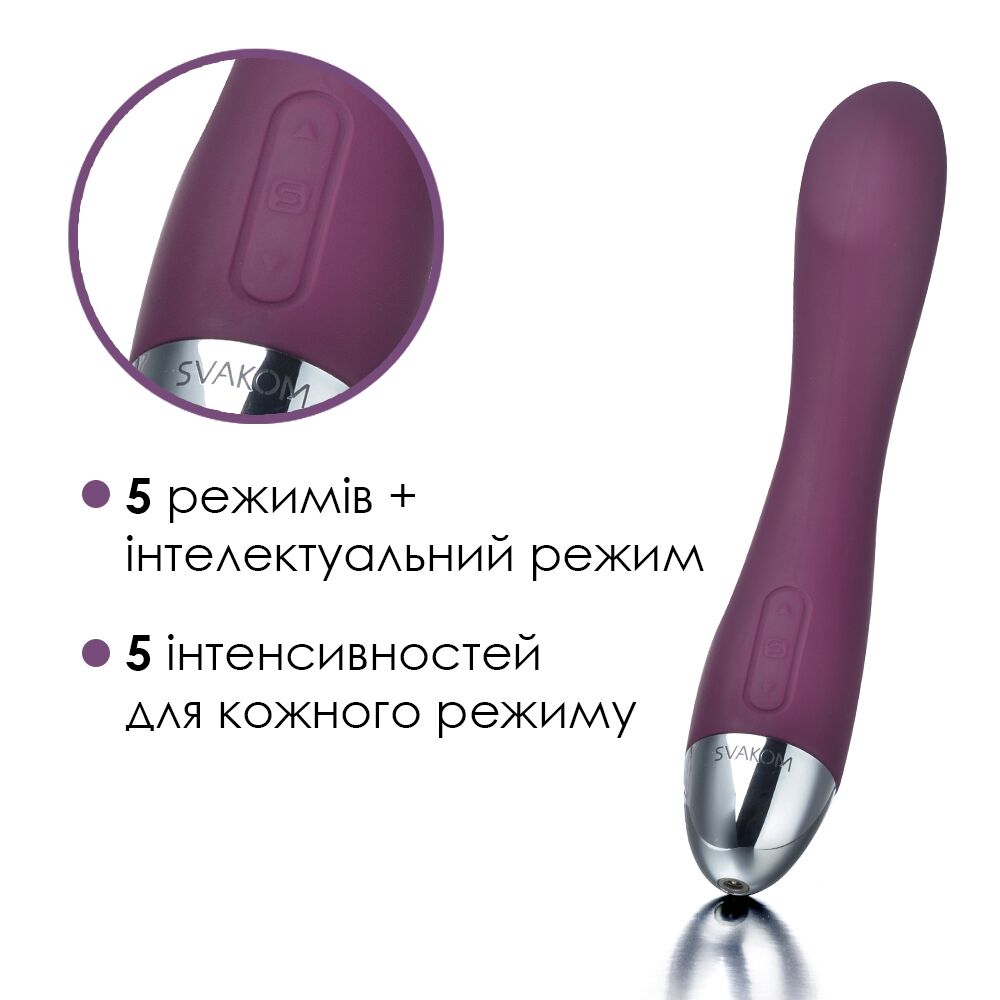 Інтелектуальний вібратор для точки G Svakom Amy Violet