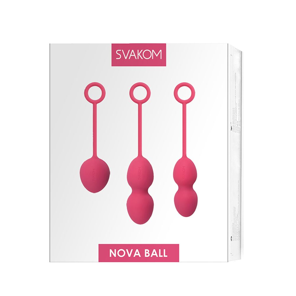 Svakom Nova Plum Red: Набір вагінальних кульок для тренувань
