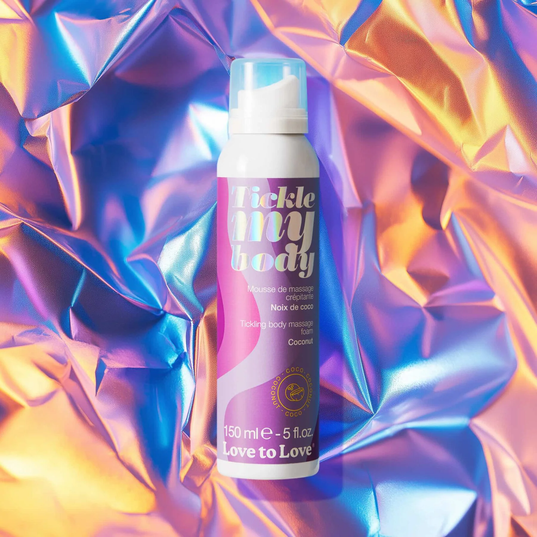 Масажна піна Love To Love TICKLE MY BODY COCONUT, 150 мл