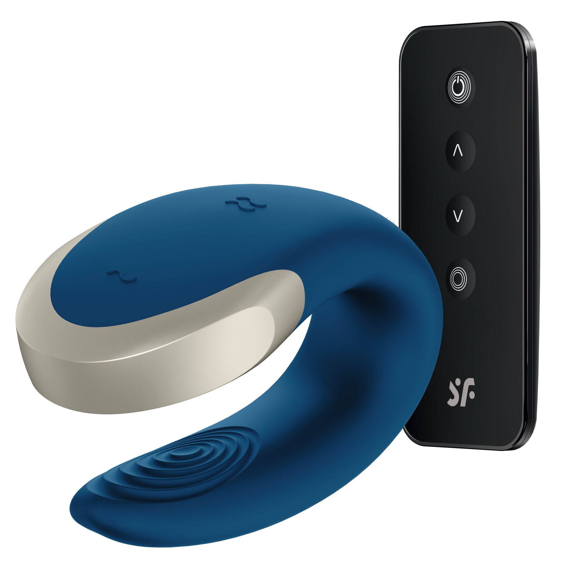 Смарт-вібратор для пар Satisfyer Double Love, синій, з пультом