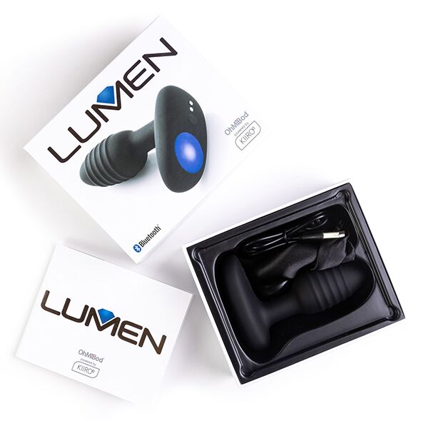 Інтерактивна анальна пробка OhMiBod Lumen з підсвічуванням