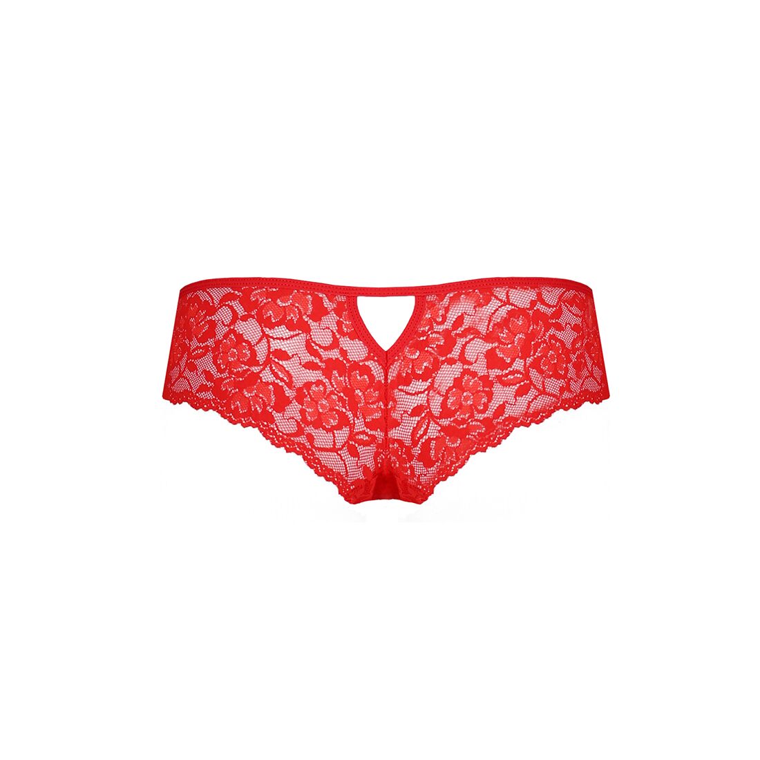Трусики-бразиліана з мережива Passion RAJA THONG XXL/XXXL, червоні