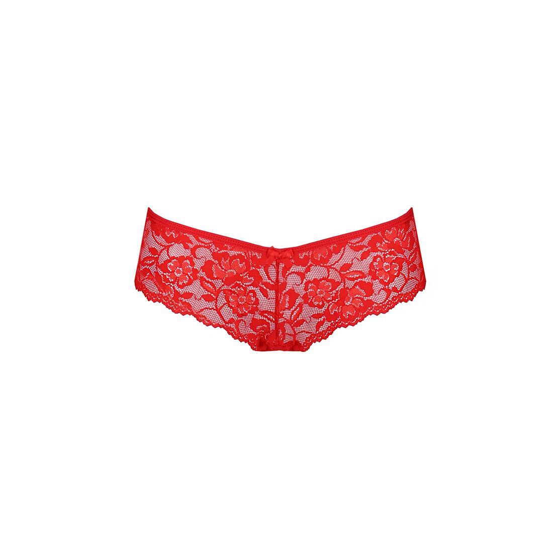 Трусики-бразиліана з мережива Passion RAJA THONG XXL/XXXL, червоні