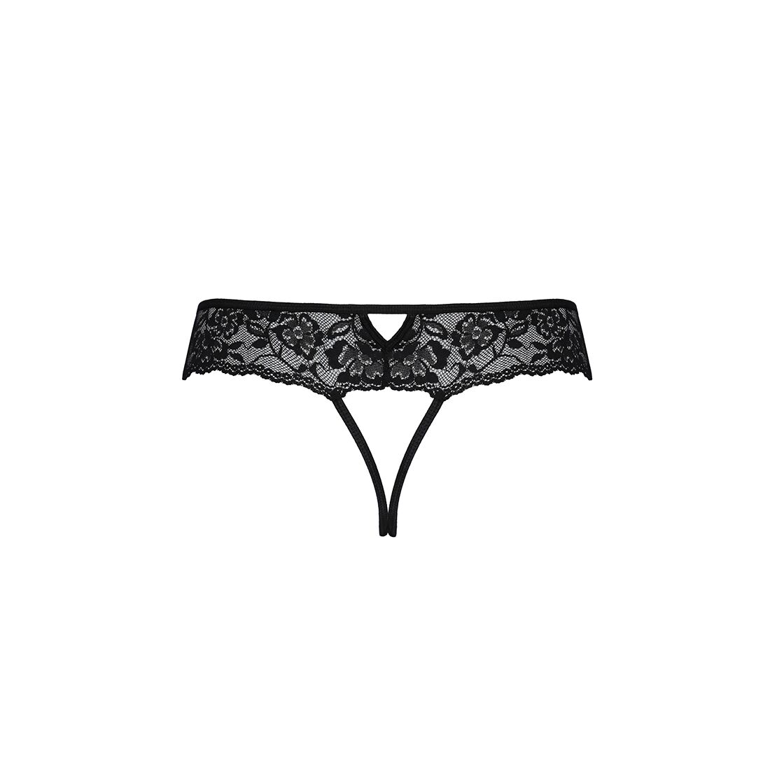 Мереживні стрінги Passion SENIA THONG L/XL чорні